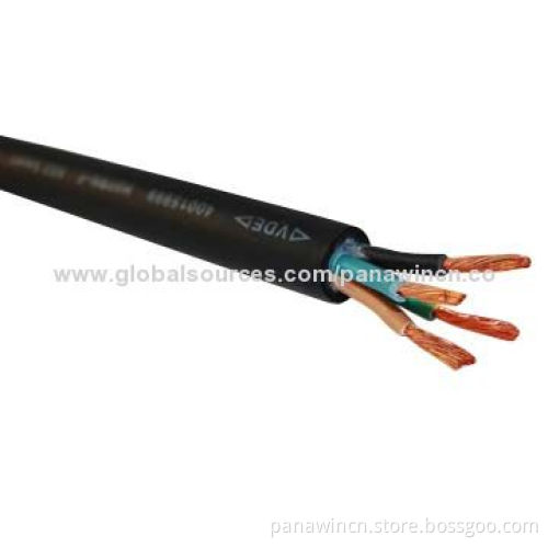 Heating-resisted silicone cable, fiber glass braid